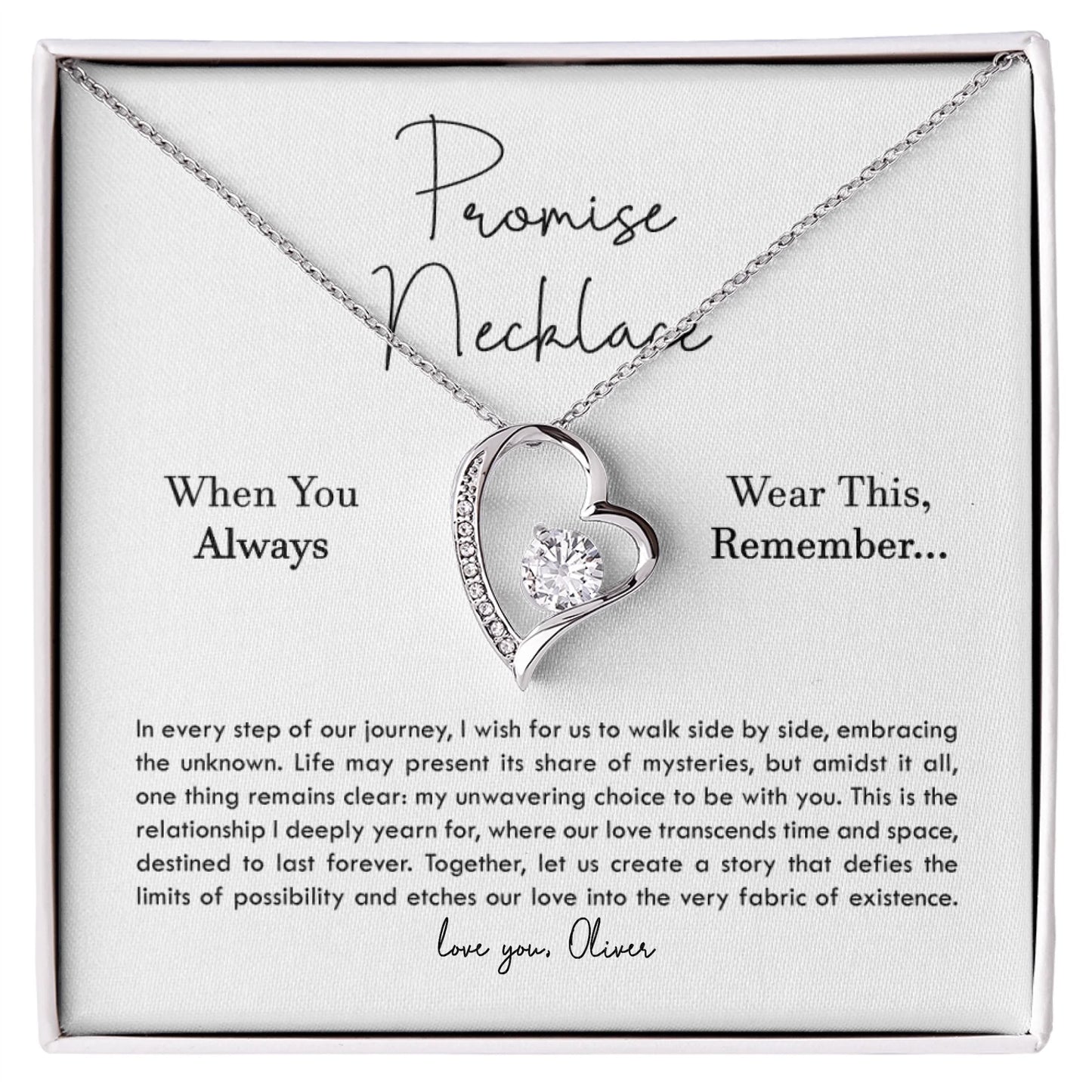 "Promise Necklace" for Her